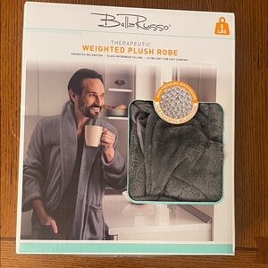 Bella Russo Gray Weighted Plush Robe